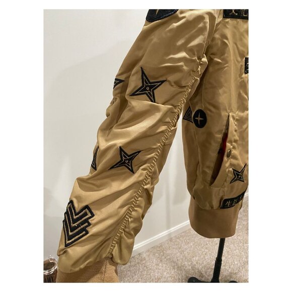 Men's American Stitch Brown Bomber Jacket - Size Medium (EUC) - Picture 6 of 11